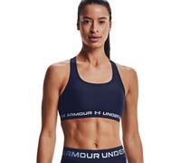 Under Armour Crossback Mid Bra Damen Sport BH Bügellos Fitness Yoga Blu NUOVO
