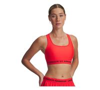 Under Armour Crossback Mid Bra Donna Reggiseni Sportivi Rosso Neon L