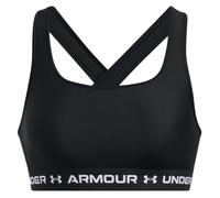 Reggiseno sportivo Armour® Mid Crossback da donna Nero / Nero / Bianco S