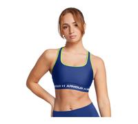 Under Armour Crossback Mid Bra Tech Blue/Retro Green S Blu