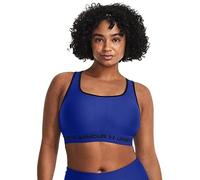 Under Armour Crossback Mid-Impact Sports Bra, Reggiseno Sportivo Donna, Team Royal / / Nero, XS