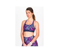 Under Armour Women's Armour Mid Crossback Printed Sports Bra Mineral Blue/Midnight Navy XS Intimo e Fitness