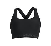 Under Armour Reggiseno Sportivo Crossback Mid HeatGear – Medio Sostegno – Donna L Nero