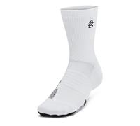 Calze Curry ArmourDry™ Playmaker Mid-Crew unisex Bianco / Nero / Nero L