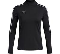 Under Armour Donna Challenger Midlayer, Maglia Manica Lunga Morbida e Confortevole con Fori per i Pollici, Felpa Sportiva per Allenamento e attività Fisica,Black/White,XS