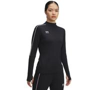 Under Armour Maglia da donna Challenger Midlayer – Manica lunga, fori per i pollici – Nero/Bianco XL
