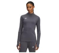 Under Armour Donna Challenger Midlayer, Maglia Manica Lunga Morbida e Confortevole con Fori per i Pollici, Felpa Sportiva per Allenamento e attività Fisica,Castlerock/White,XS