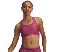 Under Armour Crossback Mid Reggiseni Sportivi Donna in vino rosso, Taglia: M