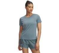 Under Armour Donna Launch Short Sleeve, Maglietta Manica Corta Traspirante per Corsa e Running, T-Shirt Sportiva con Dettagli Riflettenti per Una Maggiore visibilità,Jasper Blue/Reflective,XS