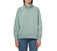 Under Armour Donna Rival Pile Mezza Zip, (348) Verde Silice / / Bianco, X-Small