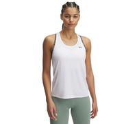 Under Armour Donna Tech Knockout Tank, Top Sportivo Donna, Canottiera Sportiva Leggera, Traspirante e Ottima per l'allenamento, Bianco/Nero, LG