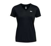 Under Armour Maglietta Tech SSV Solid Donna – Scollo a V, leggera e comoda – Nero XS