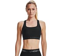 Under Armour Crossback Mid W - reggiseno sportivo medio sostegno - donna XS Black woman Ua Heatgear