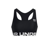 Under Armour Authentics Branded W - reggiseno sportivo medio sostegno - donna S Black woman Ua Heatgear