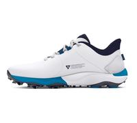 Under Armour Drive Pro Wide - Scarpe da golf da uomo, (101) Bianco/Capri/Midnight Navy, 8.5 Wide