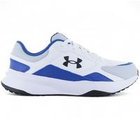 Under Armour UA Edge Lthr, Scarpa da Allenamento Uomo, White/Tech Blue/Black, 44.5 EU