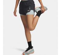 Shorts foderati Under Armour Explor Trail Ultra da donna Anthracite / Enamel Blu S
