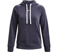 Under Armour Felpa con Cappuccio da Donna Rival in Pile, (558) Acciaio Temperato / / Bianco, Small