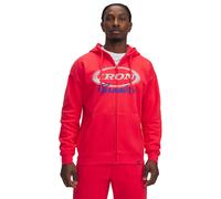 UNDER ARMOUR Felpa con cappuccio da uomo UA The Rock Icon Fleece rosso | L