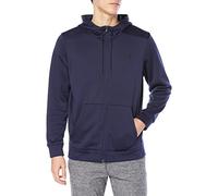 Under Armour Felpa con Cappuccio e Zip Intera Top in Pile, (410) Midnight Navy/Black, S Uomo