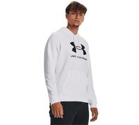 Under Armour Felpa con Cappuccio in Pile con Logo Rival Uomo, Bianco, XXL