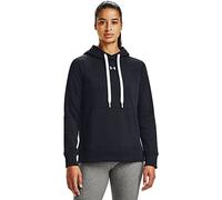 Under Armour Felpa Con Cappuccio Rival Fleece Hb Felpa Con Cappuccio, Donna, Black / White / White (001), SM