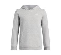 Under Armour Felpa con Cappuccio UA B Rival da Ragazzo-Grigio Chiaro Melange/Bianco YLG
