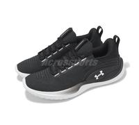 Under Armour Flow Dynamic UA Black White Women Cross Training Shoes 3026107-001