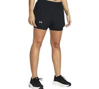 Under Armour Fly By 2-in-1 - pantaloni corti running - donna M Black woman Recycled Polyester