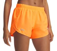 Under Armour Fly By 3´´ Shorts Arancione L Donna