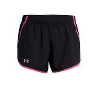 Under Armour Fly by Shorts, Nero/Rosa Astro/Riflettente, L