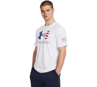 Under Armour Freedom Graphic Short Sleeve T-Shirt, (100) Bianco/Acciaio/Logo, X-Large Uomo