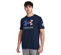 Under Armour Freedom Graphic Short Sleeve T-Shirt, (408) Academy/Acciaio/Logo, Medium Uomo