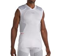 Under Armour Gameday Armour PRO, Top Calcio Unisex, Bianco, XL