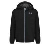 Under Armour Giacca Antivento Wintuck Wordmark per Bambino con Tecnologia UA Storm - 5K/5K, Antivento e Idrorepellente, Fodera in Mesh Traspirante, Nero, 10-11 Anni
