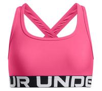 Reggiseno sportivo Under Armour Crossback da ragazza Super Rosa / Bianco YLG (149 - 160 cm)