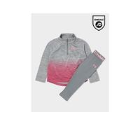 Under Armour Girls' Fade 1/4 Zip Felpa/Leggings Set Infante, Grigio 0-3M
