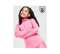 Under Armour Girls' Tech Wordmark Felpa 1/2 Zip Junior, rosa 8-9Y