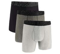 Under Armour Boxer Uomo Perf Tech 6in Confezione da 3 Grigio L