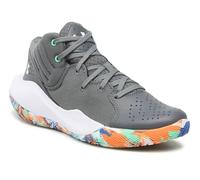 Under Armour Grade School UA Jet '21-Scarpe da Basket, Court Performancence Unisex-Adulto, Pitch Gray, 35.5 EU