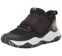 Under Armour Grade School Zone Basketball 2 Shoe, (001) Black/Black/Metallic Gold, 3.5 US Unisex Big Kid