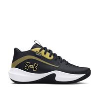 Scarpe da basket Grade School Under Armour Lockdown 7 Nero / Nero / Metallico Oro 36