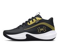 Scarpe da basket Grade School Under Armour Lockdown 7 Nero / Nero / Metallico Oro 38.5