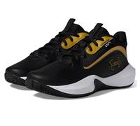 Scarpe da basket Grade School Under Armour Lockdown 7 Nero / Nero / Metallico Oro 40
