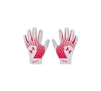 Under Armour Guanti da baseball standard per ragazzi, (105) bianco/rosso/rosso, Medium