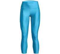 Under Armour HeatGear Armour High No-Slip Waistband Ankle Leggings, (419) Capri/Fuse Teal, XS Donna