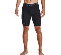 Under Armour HeatGear Armour-Pantaloncini Lunghi, Nero (001)/Grigio Pitch, M Altamente Uomo