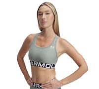 Under Armour UA HG Mid Branded Top e Reggiseni M Verde