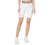 Under Armour HeatGear Authentics - Pantaloncini da 20 cm, Bianco/nero, M