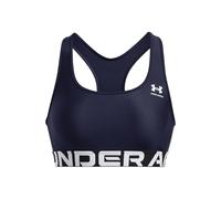 Reggiseno sportivo HeatGear® Armour Mid Branded da donna Midnight Blu Marino / Bianco L